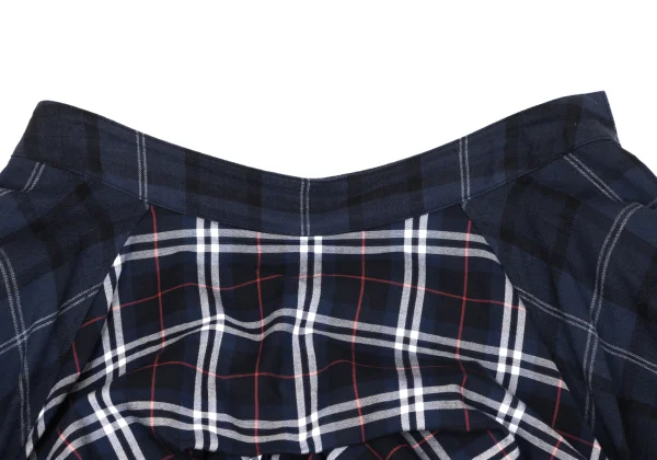 A/T Check Patchwork Tuck Skirt K-163534_004