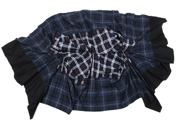 A/T Check Patchwork Tuck Skirt K-163534_009