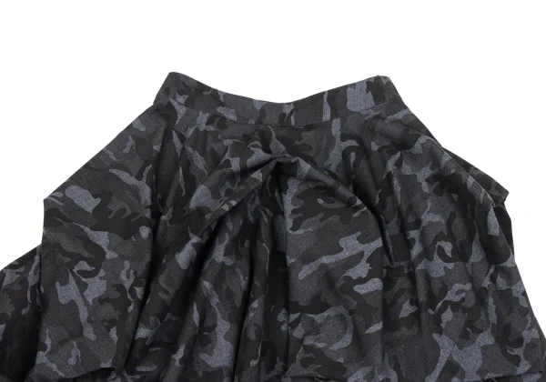 A/T Poly Cotton Camouflage Tuck Skirt K-163535_003