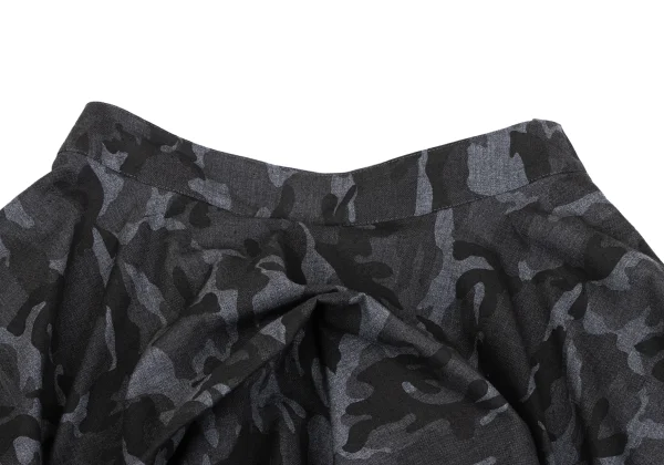 A/T Poly Cotton Camouflage Tuck Skirt K-163535_004