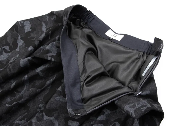 A/T Poly Cotton Camouflage Tuck Skirt K-163535_005