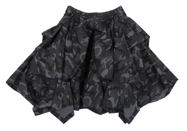 A/T Poly Cotton Camouflage Tuck Skirt K-163535_011