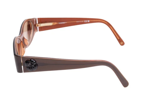 CHANEL Oval Frame Prescription Sunglasses K-163537_002