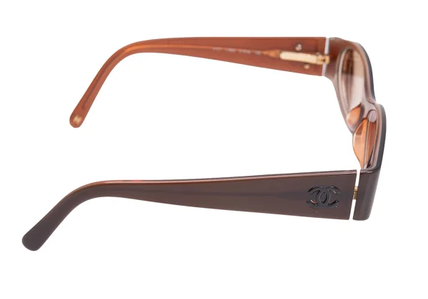 CHANEL Oval Frame Prescription Sunglasses K-163537_004