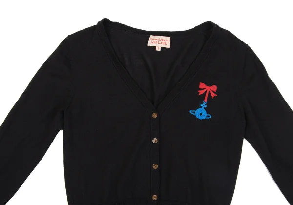 Vivienne Westwood Red Label Orb Embroidered Wool Knit Cardigan K-163538_003