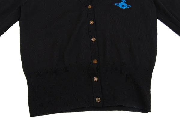 Vivienne Westwood Red Label Orb Embroidered Wool Knit Cardigan K-163538_011