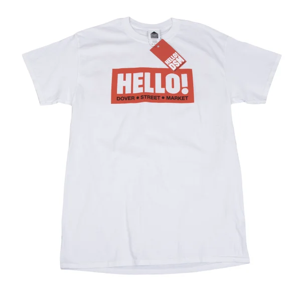 DOVER STREET MARKET HELLO! Printed T Shirt White M K-163549_001