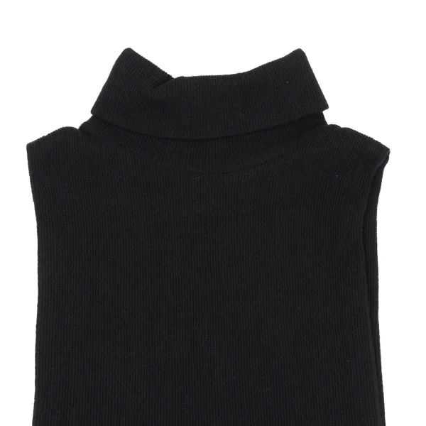 Y's Side Open Turtle Neck Knit Vest K-163552_003