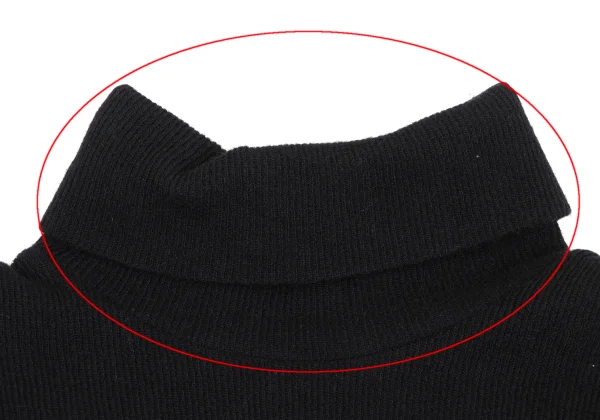 Y's Side Open Turtle Neck Knit Vest K-163552_004