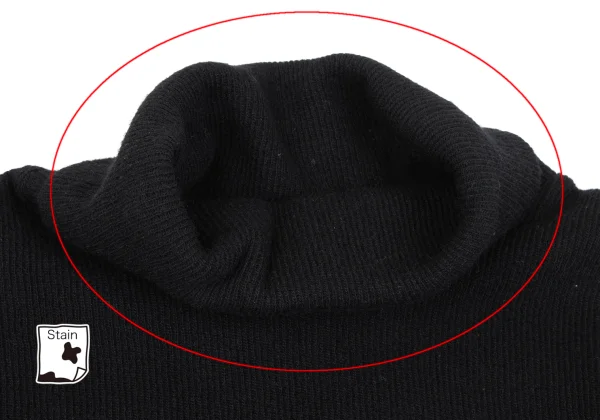 Y's Side Open Turtle Neck Knit Vest K-163552_005