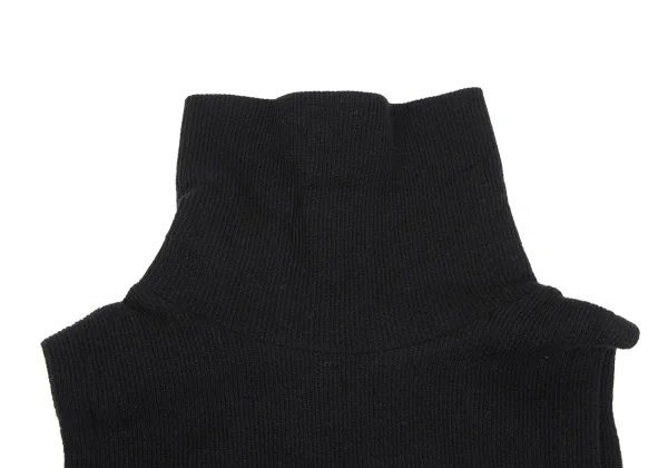 Y's Side Open Turtle Neck Knit Vest K-163552_006