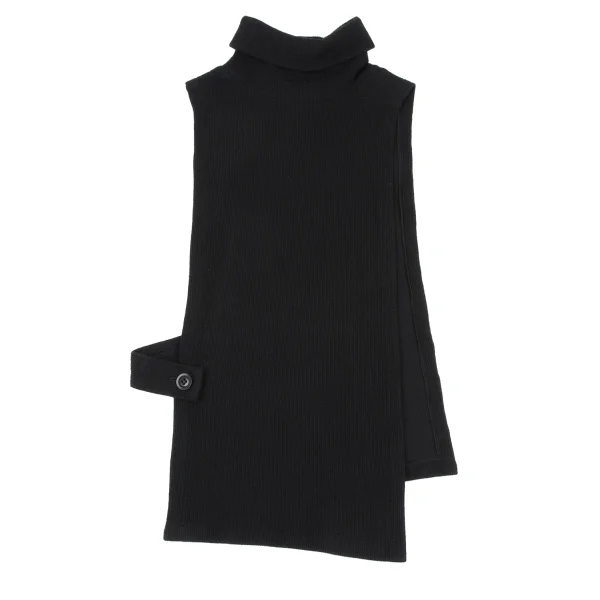 Y's Side Open Turtle Neck Knit Vest K-163552_010
