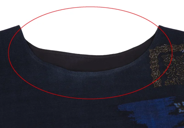 Y's Discharge Printing Sleeveless Dress K-163554_004