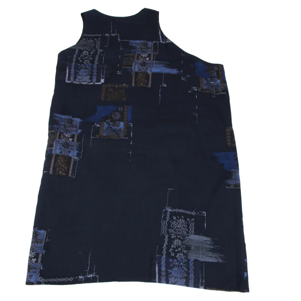 Y's Discharge Printing Sleeveless Dress K-163554_014