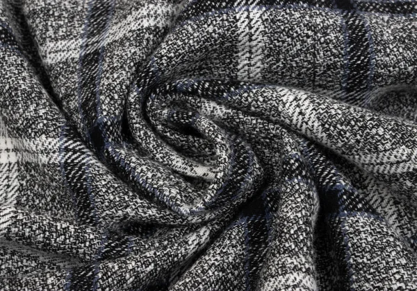 Y's Check Jacquard Pleats Wrap Skirt K-163555_008