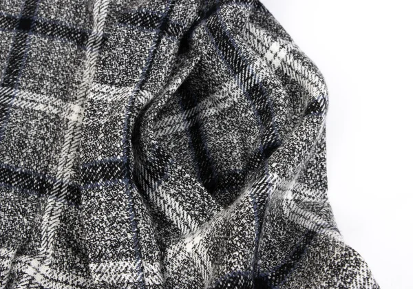 Y's Check Jacquard Pleats Wrap Skirt K-163555_009