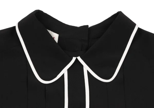 MARNI Piping Pleats Silk Blouse K-163557_004