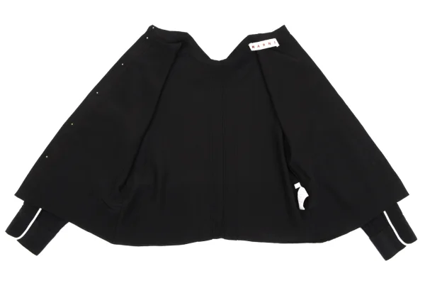 MARNI Piping Pleats Silk Blouse K-163557_010