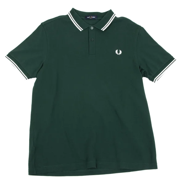 FRED PERRY One Point Embroidery Pique Polo Shirt Green L K-163561_001