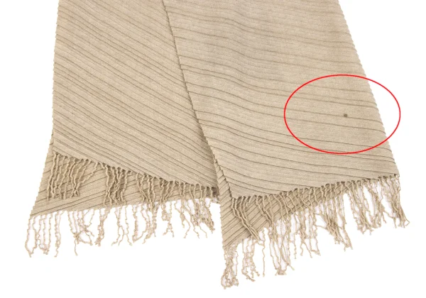 Y's Diagonal Pleated Fringe Stole K-163563_002