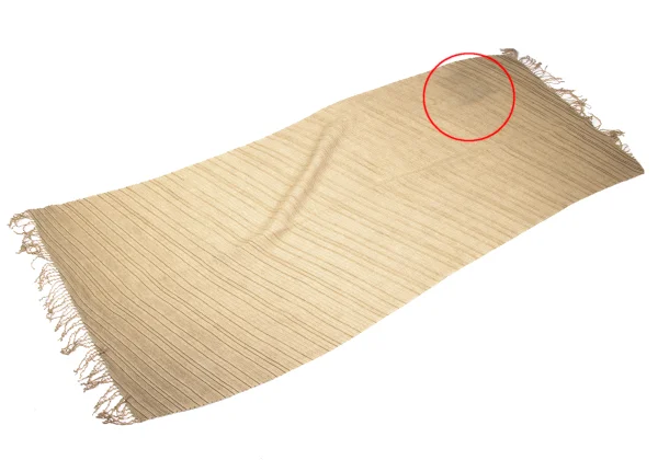 Y's Diagonal Pleated Fringe Stole K-163563_005