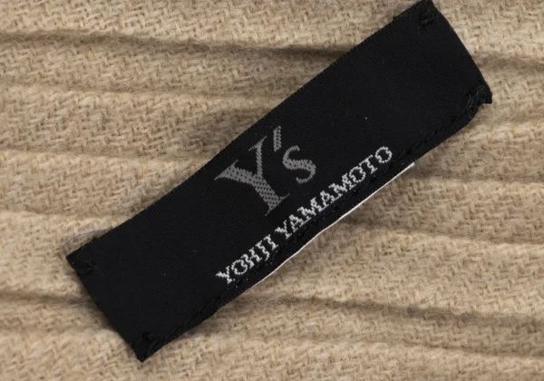 Y's Diagonal Pleated Fringe Stole K-163563_008