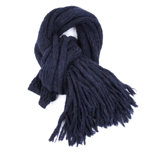 ISABEL MARANT ETOILE Mohair Blend Knit Stole Navy Free K-163565_001