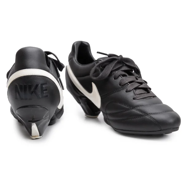 COMME des GARCONS×NIKE PREMIER BLACK Leather Sneakers Black US 6.5 K-163567_001