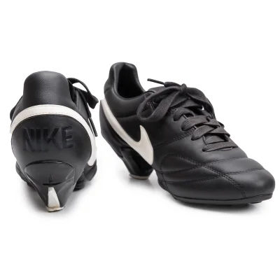 COMME des GARCONS×NIKE PREMIER BLACK Leather Sneakers