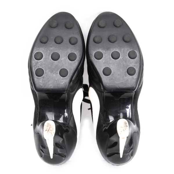 COMME des GARCONS×NIKE PREMIER BLACK Leather Sneakers K-163567_012