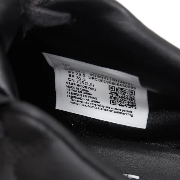 COMME des GARCONS×NIKE PREMIER BLACK Leather Sneakers K-163567_014