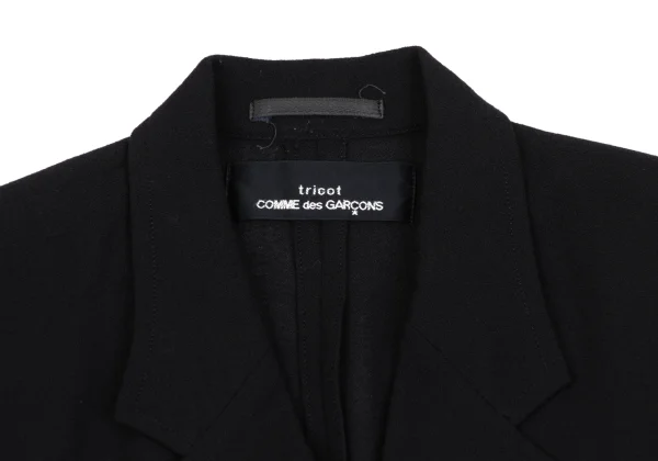 tricot COMME des GARCONS Wool Double Breasted Short Sleeve Jacket K-163572_004