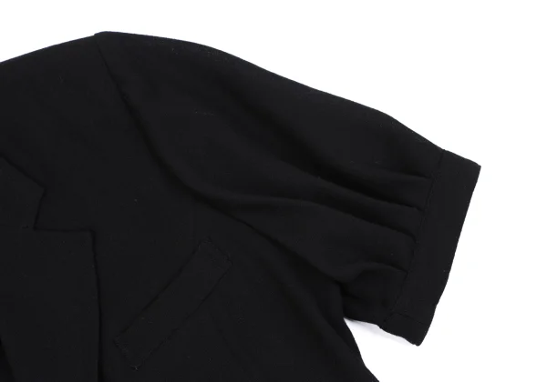 tricot COMME des GARCONS Wool Double Breasted Short Sleeve Jacket K-163572_006