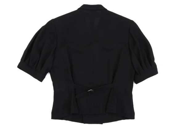 tricot COMME des GARCONS Wool Double Breasted Short Sleeve Jacket K-163572_011