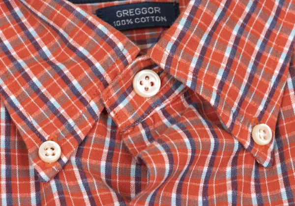 RALPH LAUREN Pony One Point Embroidery Button Down Check Short Sleeve Shirt K-163573_004