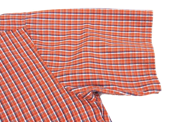 RALPH LAUREN Pony One Point Embroidery Button Down Check Short Sleeve Shirt K-163573_008