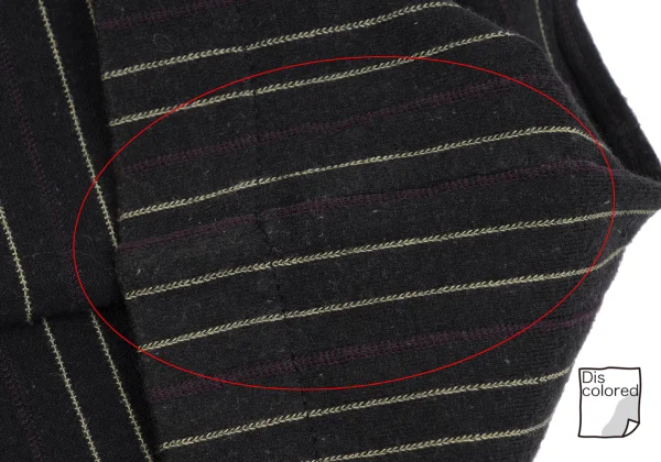 COMME des GARCONS HOMME Cotton Blend Striped Pullover Short Sleeve Shirt K-163579_013