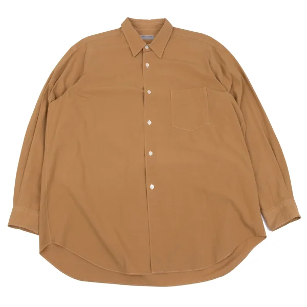 COMME des GARCONS HOMME Dyed Cotton Shirt Beige S-M K-163582_001