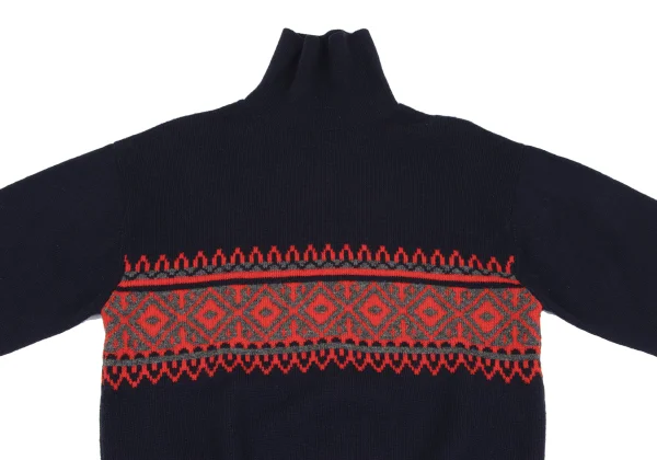 COMME des GARCONS HOMME Wool Nordic Turtleneck Knit K-163584_002