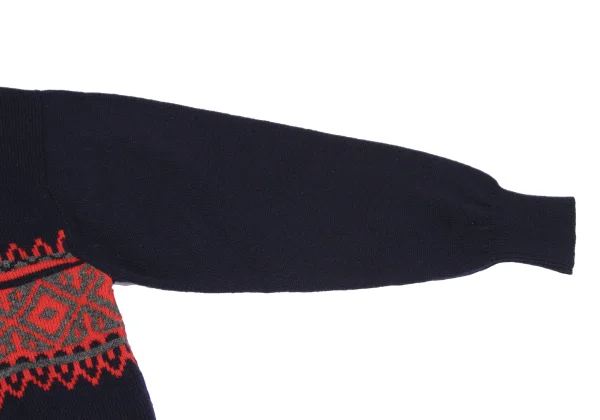 COMME des GARCONS HOMME Wool Nordic Turtleneck Knit K-163584_005