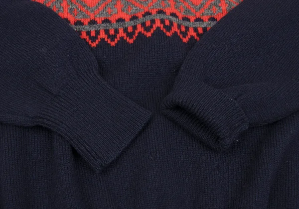 COMME des GARCONS HOMME Wool Nordic Turtleneck Knit K-163584_006