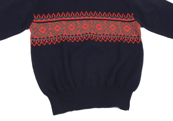 COMME des GARCONS HOMME Wool Nordic Turtleneck Knit K-163584_007