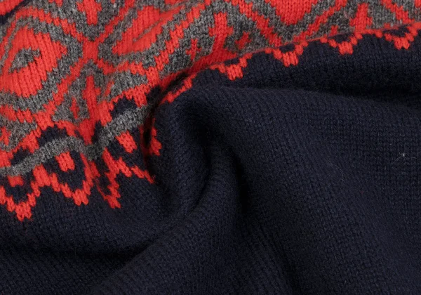 COMME des GARCONS HOMME Wool Nordic Turtleneck Knit K-163584_010