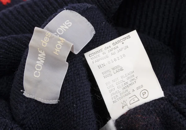 COMME des GARCONS HOMME Wool Nordic Turtleneck Knit K-163584_011