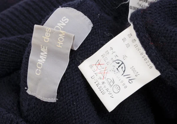 COMME des GARCONS HOMME Wool Nordic Turtleneck Knit K-163584_012