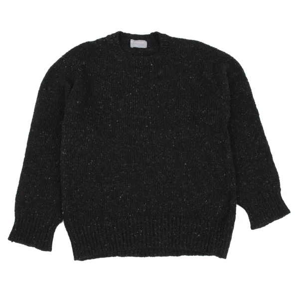 COMME des GARCONS HOMME Wool Color Nep Knit Black S-M K-163587_001