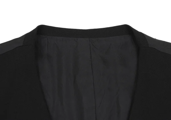 COMME des GARCONS HOMME Wool Gabardine Zip Up Vest K-163590_004