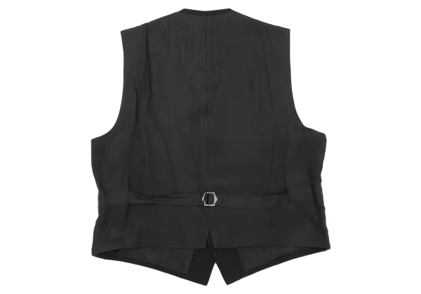 COMME des GARCONS HOMME Wool Gabardine Zip Up Vest K-163590_014