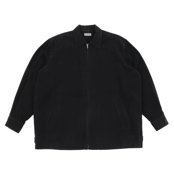 COMME des GARCONS HOMME Cotton Moleskine Reversible Blouson Black S-M K-163591_001
