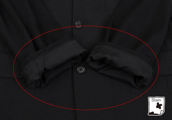 COMME des GARCONS HOMME Front Glen Check Weave Switching Jacket K-163593_010